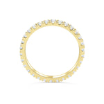 Stunning 0.3 TCW Round Moissanite Stones with Full Eternity Wedding Band 3