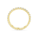 Stunning 0.3 TCW Round Moissanite Stones with Full Eternity Wedding Band 3