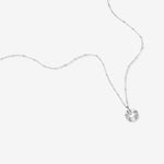 Round Cut Cubic Zirconia in 925 Sterling Silver Necklace 2