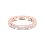 Stunning 0.3 TCW Round Moissanite Stones Chloé Eternity Wedding Band 1