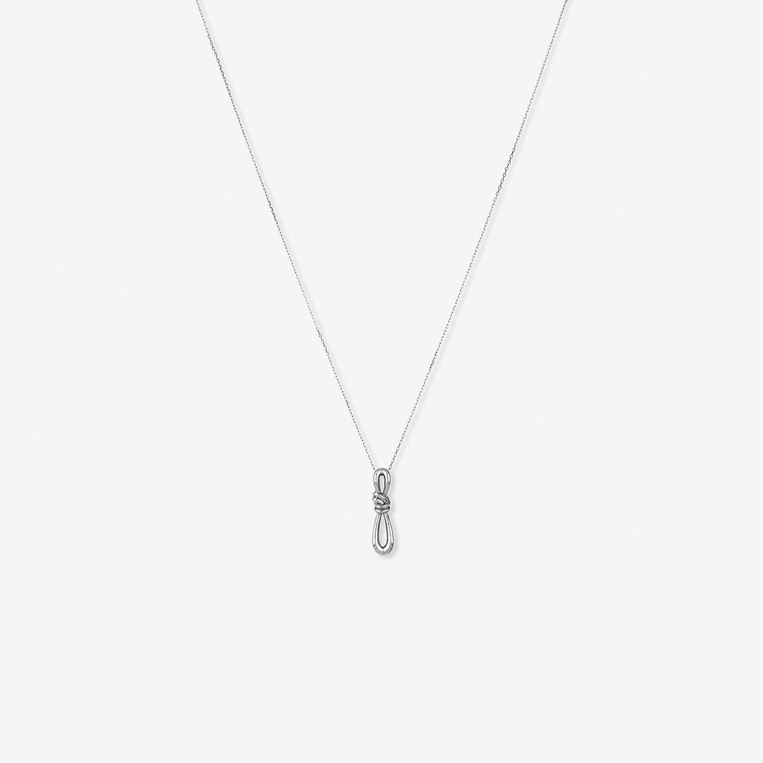 Round Cut Cubic Zirconia in 925 Sterling Silver Necklace 1