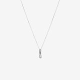 Round Cut Cubic Zirconia in 925 Sterling Silver Necklace 1