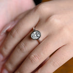 Stunning 1.0 CT Oval Cut Moissanite Engagement Ring with Solitaire Bezel Design 10