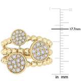 Round Cut Cubic Zirconia in 925 Sterling Silver Wedding Bands 10