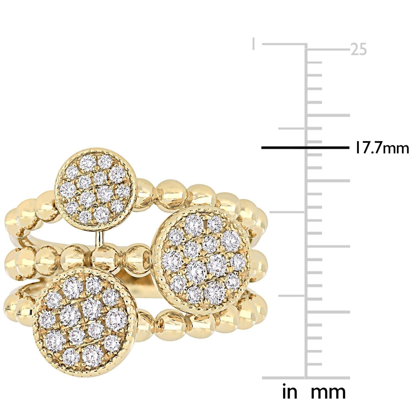 Round Cut Cubic Zirconia in 925 Sterling Silver Wedding Bands 6