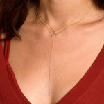 0.50 CT Round Moissanite Diamond Star Pendant Necklace in Solid Gold 6