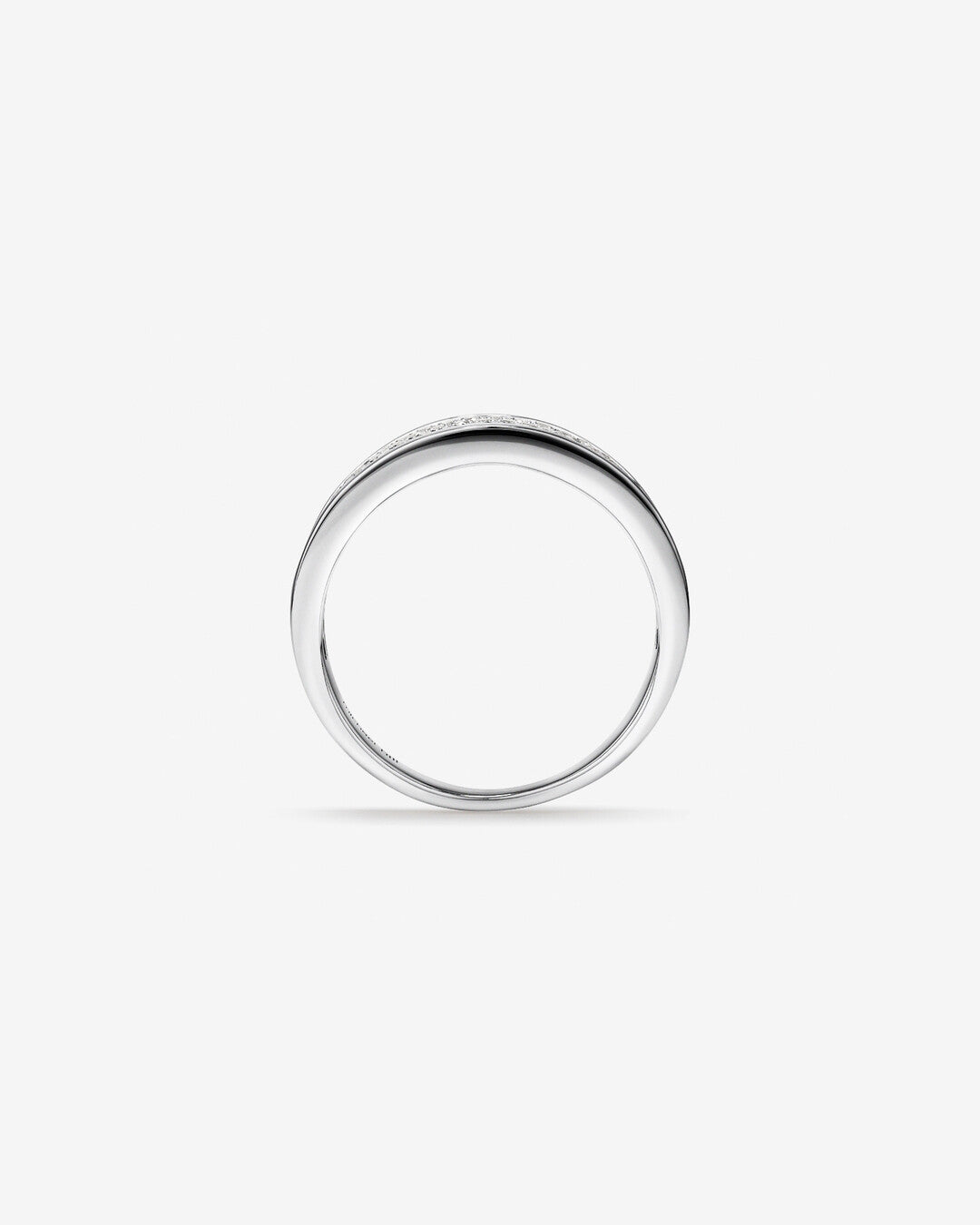 0.30 CT Round Moissanite Pave Men's Wedding Band in Solid Gold 2