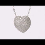 Round Cut Cubic Zirconia in 925 Sterling Silver Necklace 4