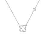 0.25 TCW Round Diamond Lab Made Diamond- April Birthstone Necklace 7