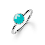 0.90 CT Round Topaz Lab Made Diamond-December Birthstone Engagement Ring 7