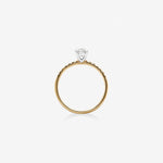 Stunning 0.65 CT Round Moissanite Engagement Ring Pave Design 2