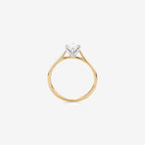 Stunning 0.50 CT Round Moissanite Engagement Ring In Solitaire Design 2
