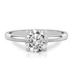 Stunning 1.0- 2.0 CT Round Moissanite Engagement Ring with Solitaire Design 1