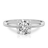 Stunning 1.0- 2.0 CT Round Moissanite Engagement Ring with Solitaire Design 1