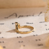 Stunning 1.0 CT Marquise Cut Moissanite Engagement Ring with Cluster Design 9