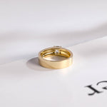 Stunning Men's 0.1 TCW Asscher Moissanite Stone Solitaire Wedding Bands 10