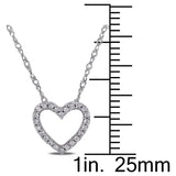 Round Cut Cubic Zirconia in 925 Sterling Silver Necklace 3