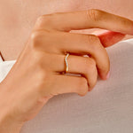 1.0 CT Round Cut Moissanite Halo Bridal Ring Set with Curved Wedding Bands 6