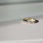 Stunning 0.20 TCW Round & Baguette Moissanite Stones Alternate Wedding Bands 2