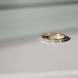 Stunning 0.20 TCW Round & Baguette Moissanite Stones Alternate Wedding Bands 2