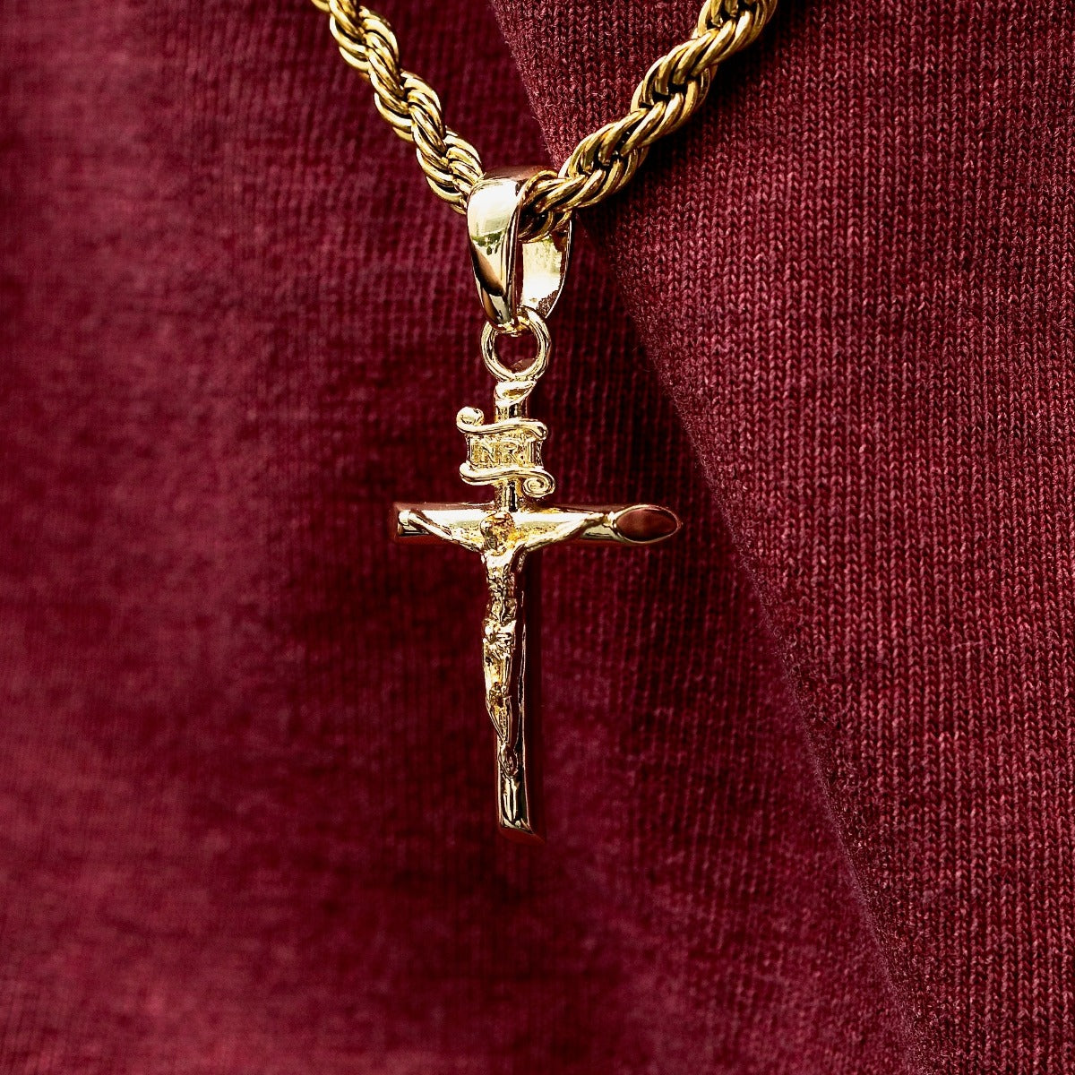 Crucifix Silver Pendant for Him 2