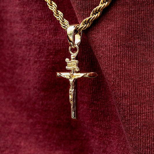 Crucifix Silver Pendant for Him 2