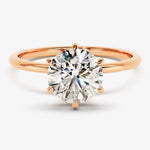 Stunning 1.0-2.0 CT Round Moissanite Engagement Ring with Solitaire Design 4