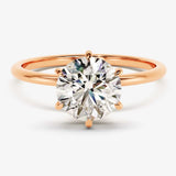 Stunning 1.0-2.0 CT Round Moissanite Engagement Ring with Solitaire Design 4