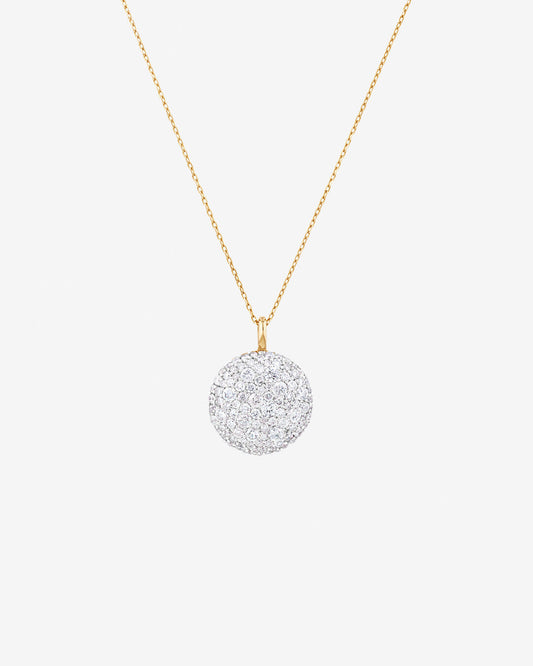 Round Cut Cubic Zirconia in 925 Sterling Silver Necklace 1