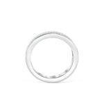 Stunning 0.3 TCW Round Moissanite Stones Channel Wedding Band 3