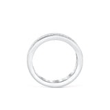 Stunning 0.3 TCW Round Moissanite Stones Channel Wedding Band 3