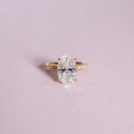 Stunning 3.50 CT Oval Shape Moissanite Engagement Ring with Hidden Halo & Pave Design 5