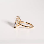 Classic 4.01 CT Radiant Moissanite Engagement Ring with Hidden Halo Design 7