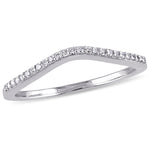Round Cut Cubic Zirconia in 925 Sterling Silver Wedding Bands 12