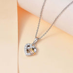 Round Cut Cubic Zirconia in 925 Sterling Silver Necklace 3