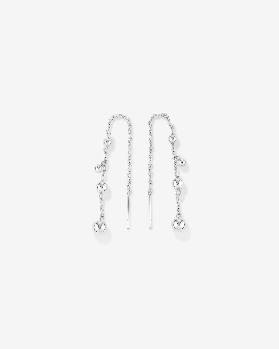 Round Cut Cubic Zirconia in 925 Sterling Silver Earrings 1