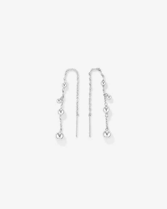 Round Cut Cubic Zirconia in 925 Sterling Silver Earrings 1