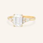 Stunning 2.0 CT Marquise Moissanite Engagement Ring with Cluster Design 2