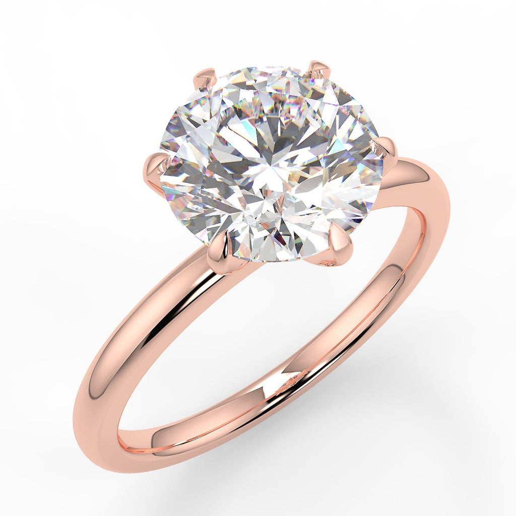 Stunning 2.0 CT Round Moissanite Engagement Ring with Solitaire Design 8