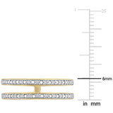 Round Cut Cubic Zirconia in 925 Sterling Silver Wedding Bands 10