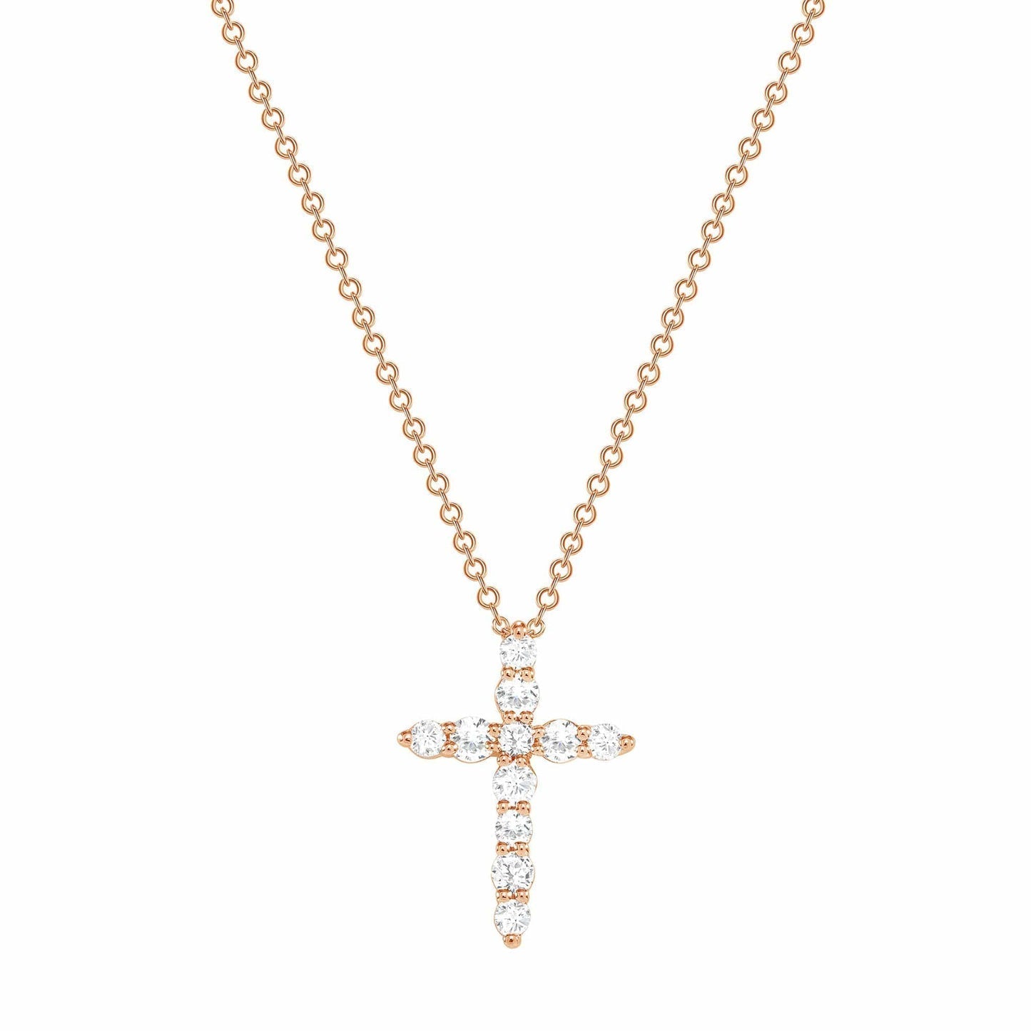 Classic 1.0 TCW Moissanite Diamond Solitaire Pendant Necklace in Solid Gold 2