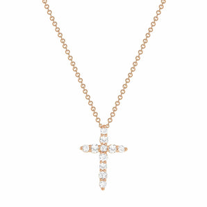 Classic 1.0 TCW Moissanite Diamond Solitaire Pendant Necklace in Solid Gold