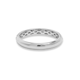 Stunning 0.27 TCW Round Moissanite Stones Full Eternity Wedding Bands 6