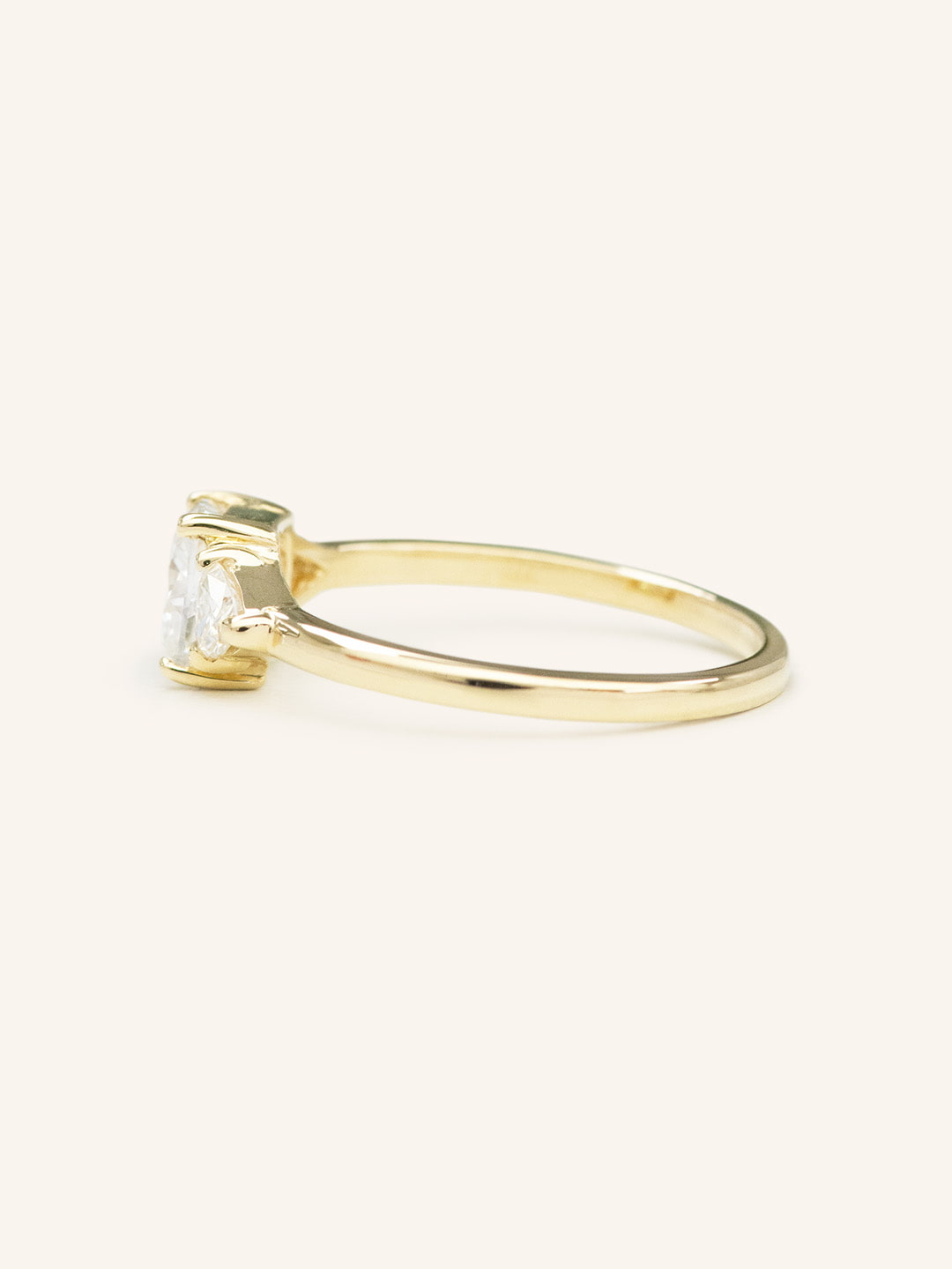 Stunning 2 CT Cushion Moissanite Engagement Ring with Three Stone Design 3