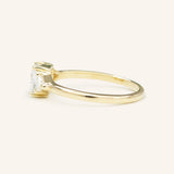 Stunning 2 CT Cushion Moissanite Engagement Ring with Three Stone Design 3
