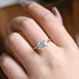 Stunning 1.0 - 2.0 CT Oval Moissanite Engagement Ring with Solitaire Design 4