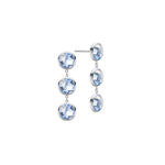 2.70 TCW Round Aquamarine Lab Made Diamond- March Birthstone Dangle 5