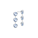 2.70 TCW Round Aquamarine Lab Made Diamond- March Birthstone Dangle 5