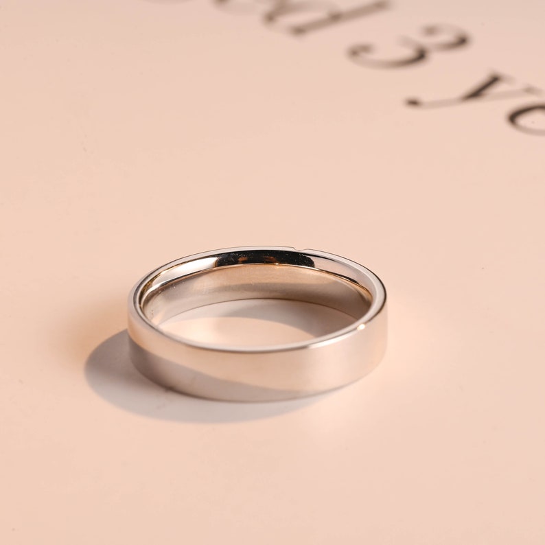 Delicate Moissanite Band with 0.05 TCW Round Cut Stones in Solid Gold 2