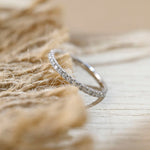 Stunning 0.6 CT Round Moissanite Stones Full Eternity Wedding Band 9